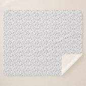 Bunnies-Bunchen auf weiß - nahtlos. Sherpadecke (Vorderseite (Horizontal))