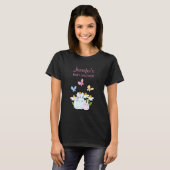 Bunnies, Butterflies & Daisies Babydusche T-Shirt (Vorne ganz)
