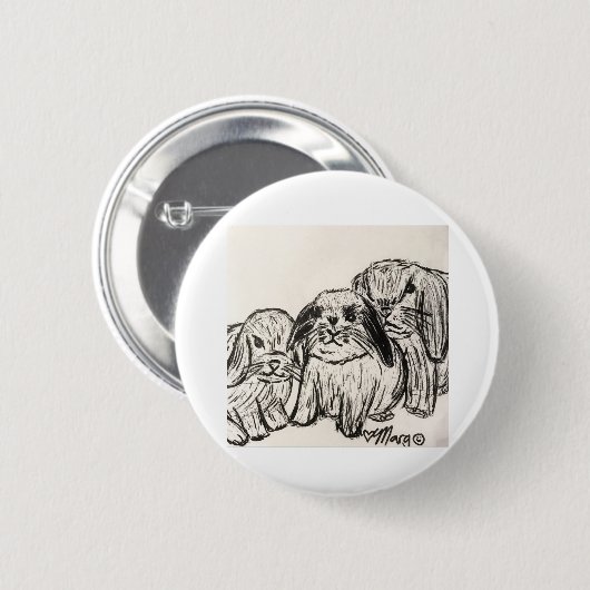 Bunnies Button (Vorne & Hinten)