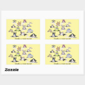 Bunnies: Danke an einen Hole Bunch Sticker (Blatt)