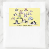 Bunnies: Danke an einen Hole Bunch Sticker (Tasche)