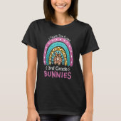 Bunnies der dritten Klasse I lehren Niedliche Leop T-Shirt (Vorderseite)