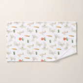 Bunnies & Ducks auf dem Bauernmuster Badhandtuch Set (Handtuch)