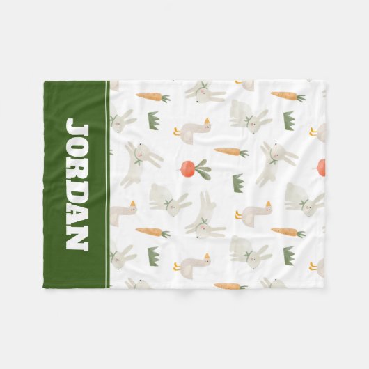 Bunnies & Ducks auf dem Bauernmuster Fleecedecke (Vorderseite (Horizontal))