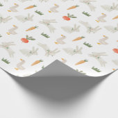 Bunnies & Ducks auf dem Bauernmuster Geschenkpapier (Ecke)