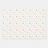 Bunnies & Ducks auf dem Bauernmuster Geschenkpapier Set (Vorderseite)