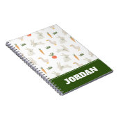 Bunnies & Ducks auf dem Bauernmuster Notizblock (Rechte Seite)