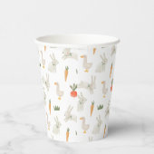 Bunnies & Ducks auf dem Bauernmuster Pappbecher (Rechts)