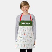 Bunnies & Ducks auf dem Bauernmuster Schürze (Getragen)