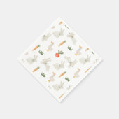 Bunnies & Ducks auf dem Bauernmuster Serviette (Ecke)