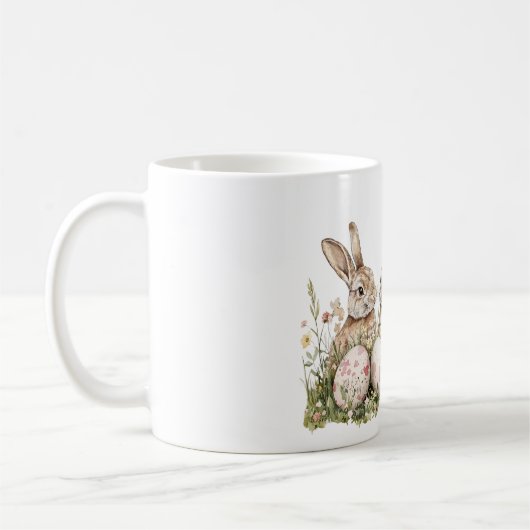 Bunnies Easter Eggs Kaffeetasse (Links)