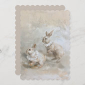 Bunnies - flache Einladungsgröße: 12,7 cm x 17,8 c Einladung (Vorne/Hinten)