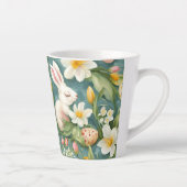 Bunnies, Frühlingsblumen und Ostereier. Malerei Milchtasse (Rechts)
