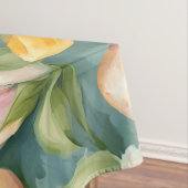 Bunnies, Frühlingsblumen und Ostereier. Malerei Tischdecke (Beispiel)