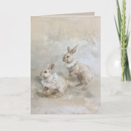 Bunnies - geklappte Grußkarte Karte