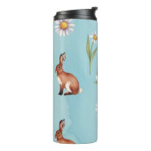 Bunnies, Hares, Bluebells & Daisies Thermosbecher (Nach links gedreht)