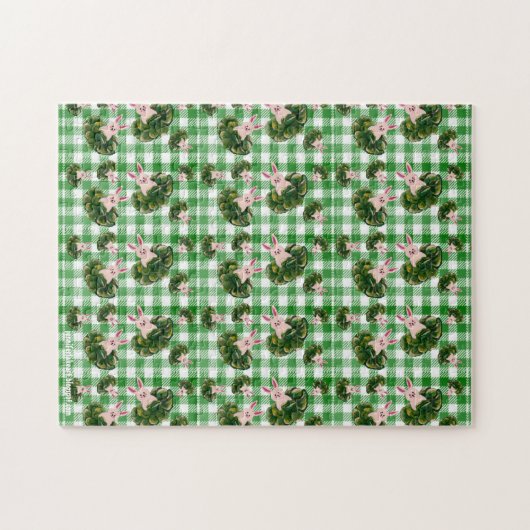 Bunnies im Cabbage Puzzle (Horizontal)