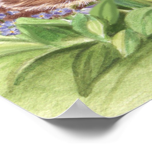 Bunnies im Garten Poster (Ecke)