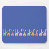 Bunnies in a row mouse pad mousepad (Vorne)