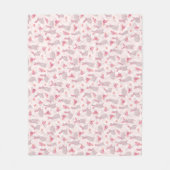 Bunnies in der Blume Fleecedecke (Vorderseite)