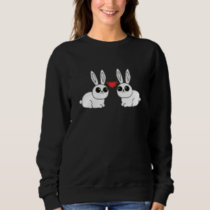 Bunnies in der Liebe Cooles Sommeradorable Kaninch Sweatshirt