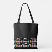 Bunnies in Folge Totbeutel Tasche (Rückseite)