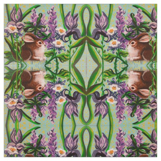 Bunnies in Iris Stoff (Muster)