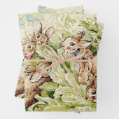 Bunnies in Lettuce Patch von Beatrix Potter Geschenkpapier Set (Beispiel)