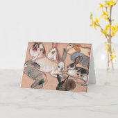 Bunnies! Karte (Gelbe Blume)