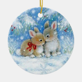 Bunnies Keramikornament