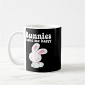 Bunnies machen mich glücklich Kleinkind Mädchen Ki Kaffeetasse (Links)