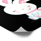 Bunnies machen mich glücklich Kleinkind Mädchen Ki Poster (Ecke)