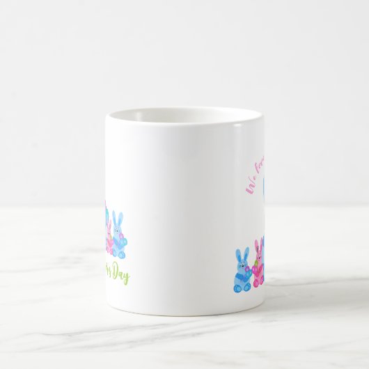 Bunnies mit Blume Kaffeetasse (Mittel)