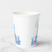 Bunnies mit Blume Pappbecher (Rechts)