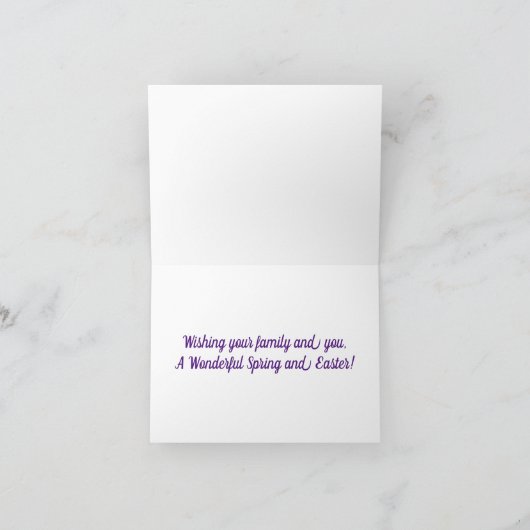 Bunnies mit Ostern Feiertagskarte (Innenseite)