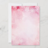 Bunnies mit rotem Scarf Rosa Feiertag Einladung (Rückseite)