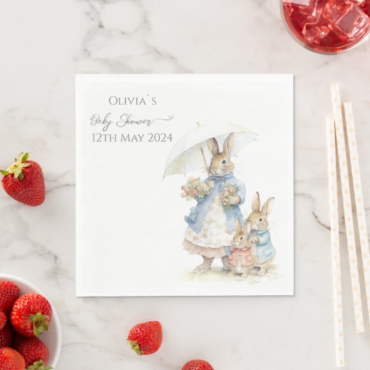 Bunnies Mummy Baby Dusche Serviette (Beispiel)