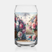 Bunnies Nestled Among Cottage Roses Dosenglas (Rechts)