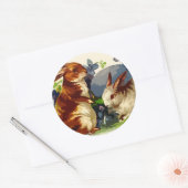 Bunnies Osteraufkleber Runder Aufkleber (Umschlag)