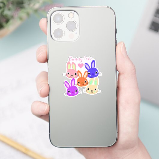 Bunnies Ostern Aufkleber (Telefon)