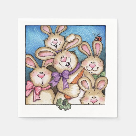 Bunnies - Paper Napkins Serviette (Vorderseite)