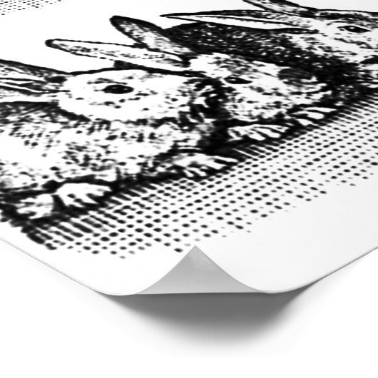 Bunnies Poster (Ecke)