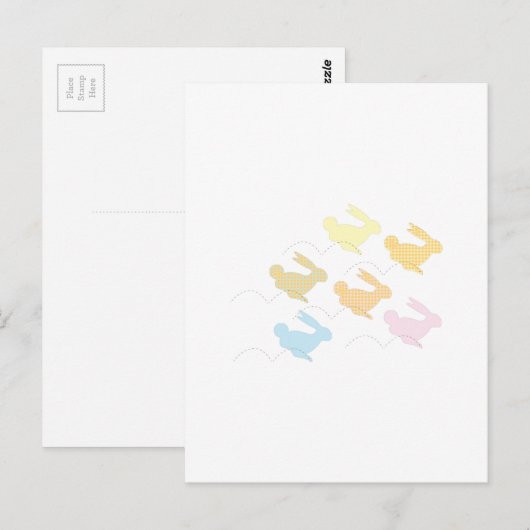 Bunnies Postkarte (Vorne/Hinten)