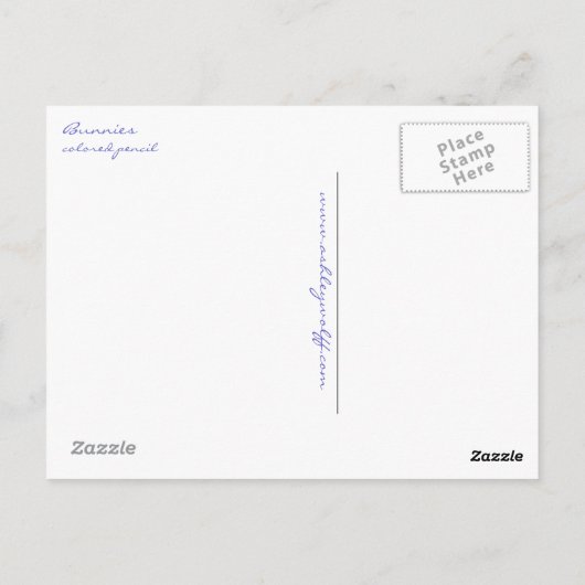Bunnies Postkarte (Rückseite)