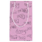Bunnies Print Kleine Geschenktüte (Vorderseite)