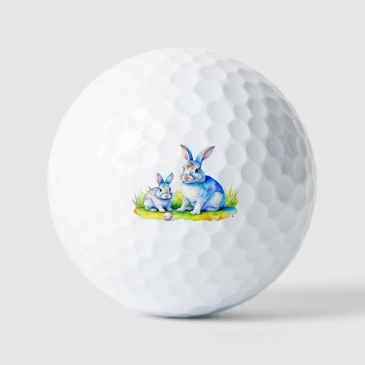 Bunnies Rabbits Golfball (Vorderseite)