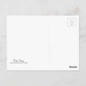 Bunnies und Bird Enjoy Snow Postcard Postkarte (Rückseite)