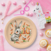 Bunnies und Carrots 10. Geburtstagsparty Pappteller (Party)