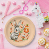 Bunnies und Carrots 6. Geburtstagsparty Pappteller (Party)