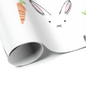 Bunnies und Carrots Geschenkpapier (Rolleneckpunkt)